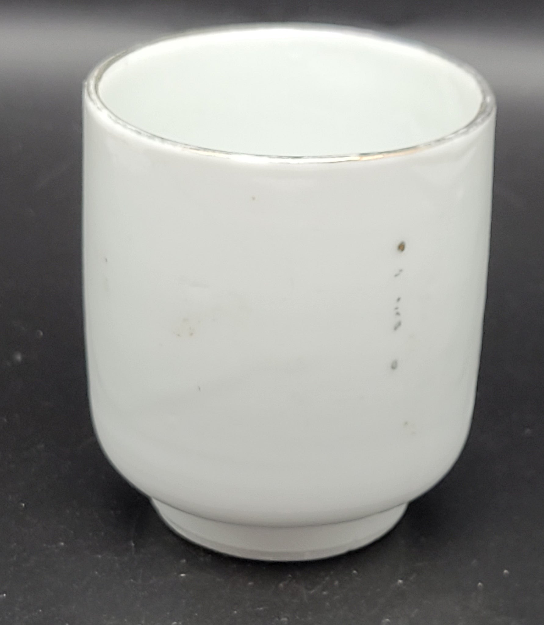 Antique Japanese Military Anchor Flag Blossoms Navy Sake Cup