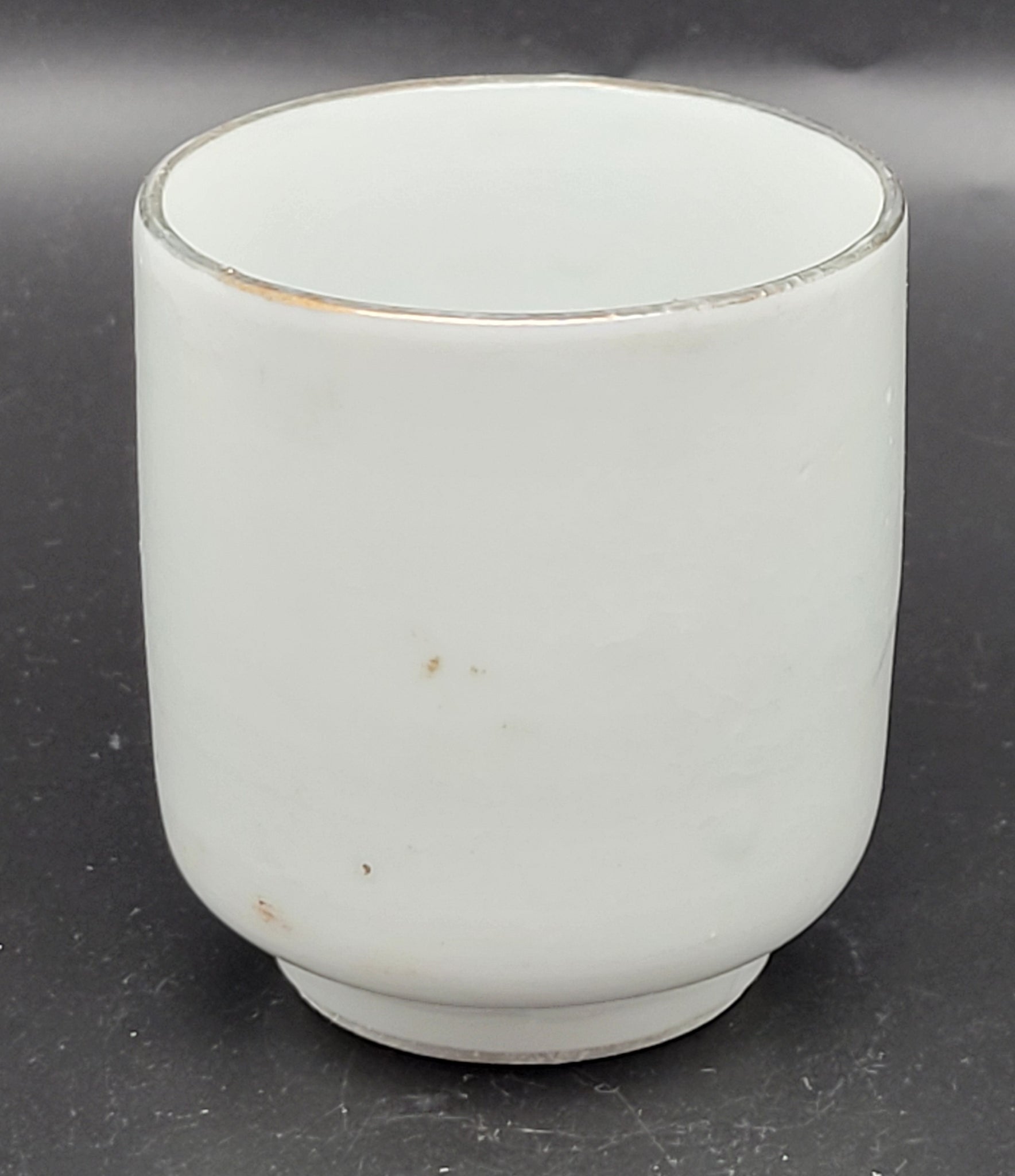 Antique Japanese Military Anchor Flag Blossoms Navy Sake Cup