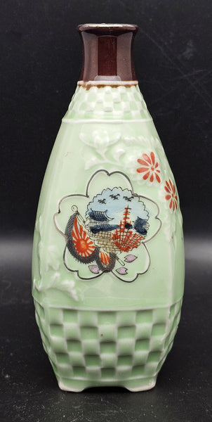 Antique Japanese Military China Incident Bomb Chinese Gate Army Sake Bottle