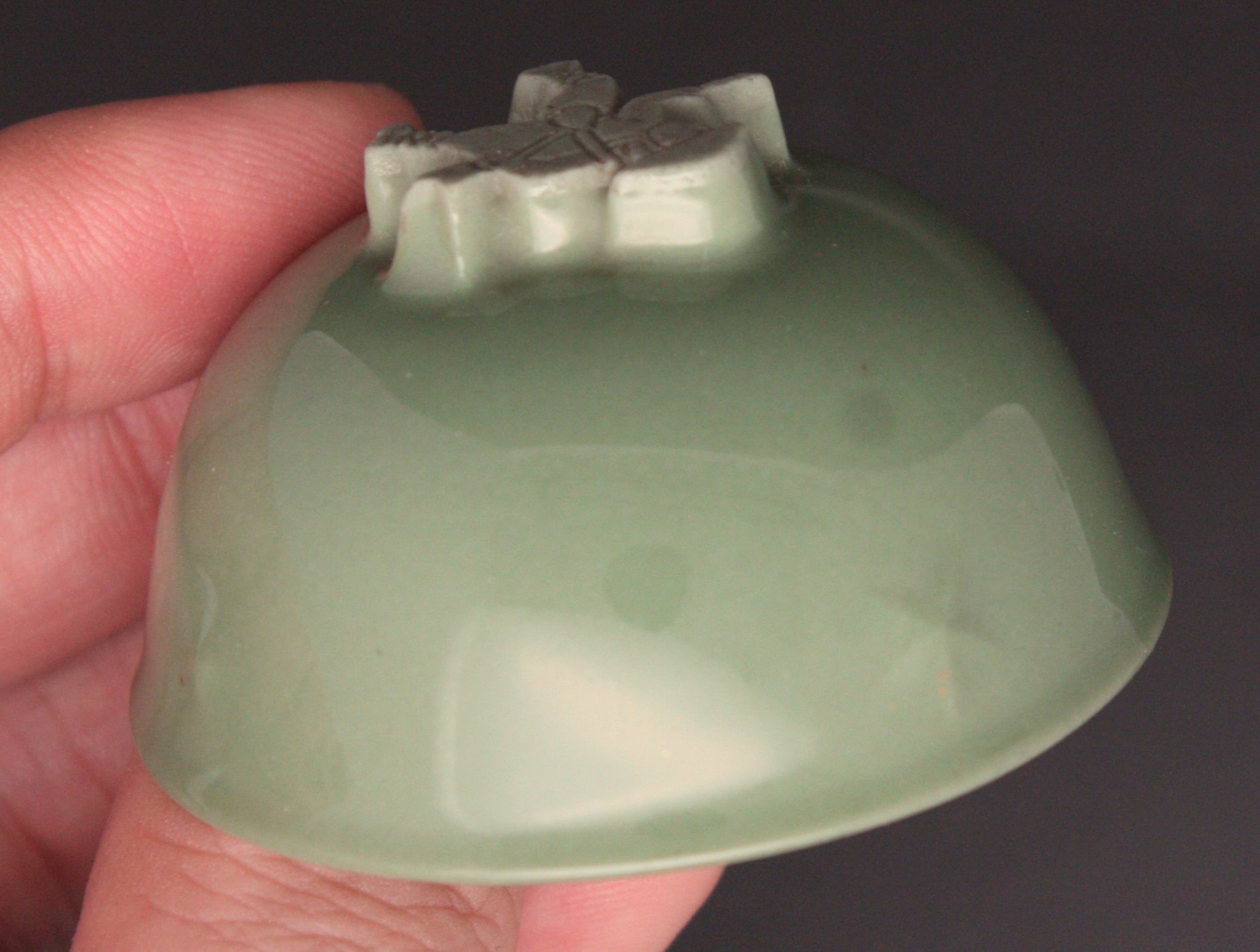 Very Rare Antique Japanese Military Soldier Base Helmet China Incident Army Sake Cup
