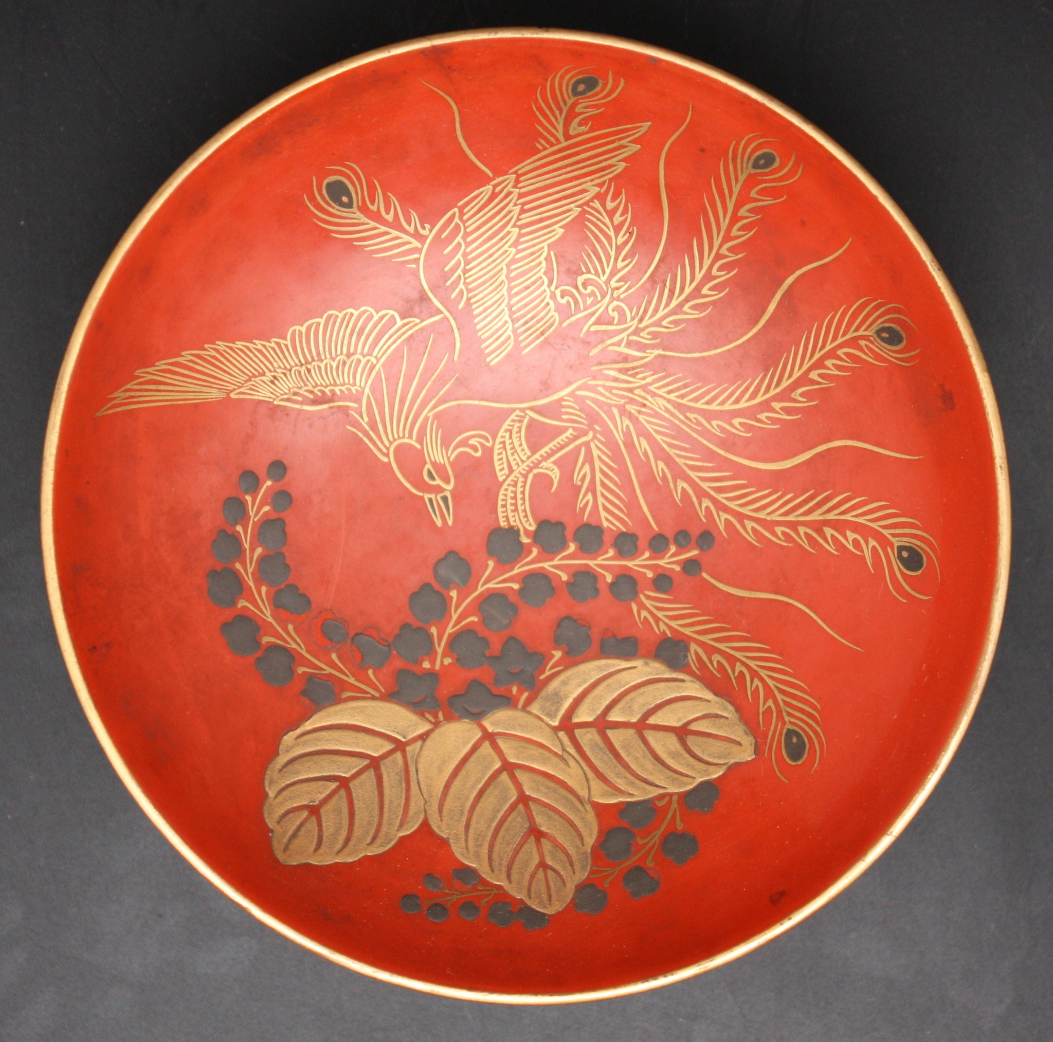 Antique Japanese Military 1927 Nagoya Wargames Commemoration Lacquer Army Sake Cup