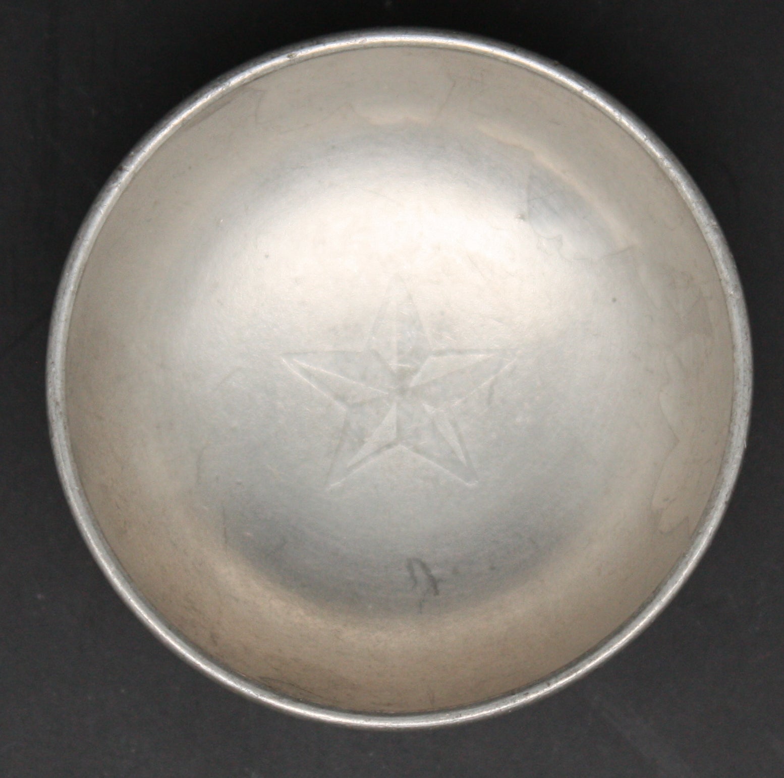 Antique Japanese Military 1938 China Incident Commemoration Pewter Army Sake Cup