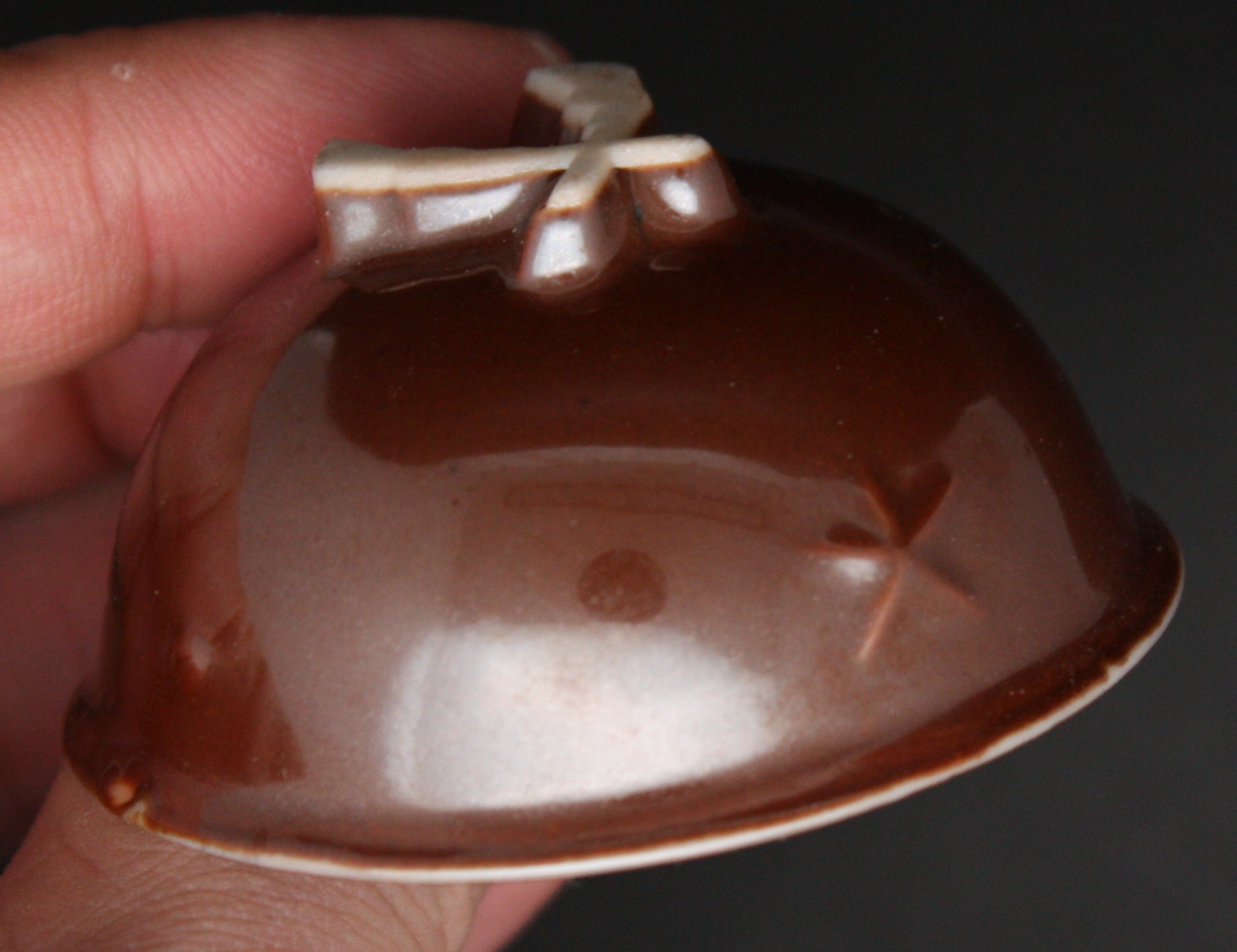 Antique Japanese Military HInomaru War Victory Helmet Army Sake Cup