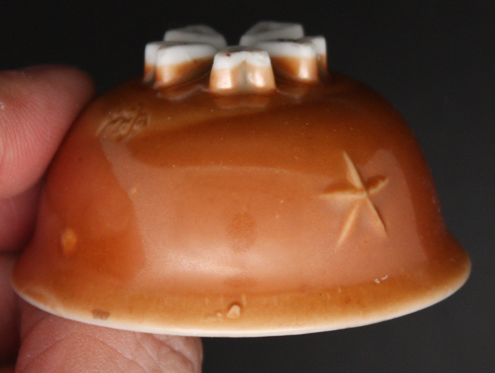 Antique Japanese Military North China Garrison Helmet Army Sake Cup