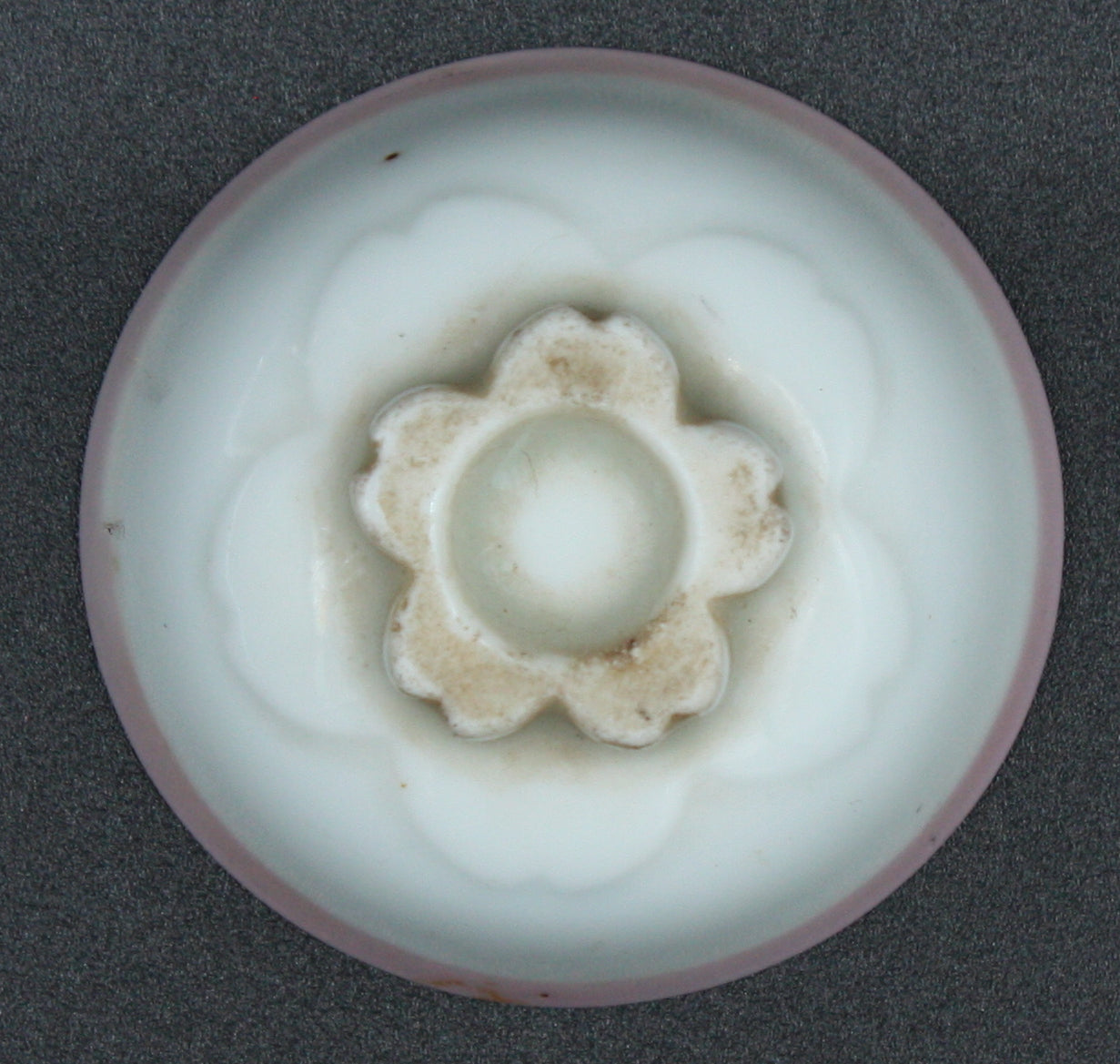 Antique Japanese Military Battleship Profile Navy Sake Cup