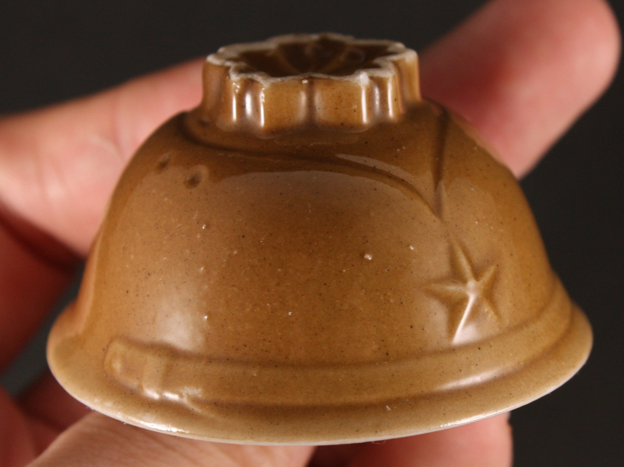 Rare Antique Japanese Cavalry Artillery Helmet Army Sake Cup