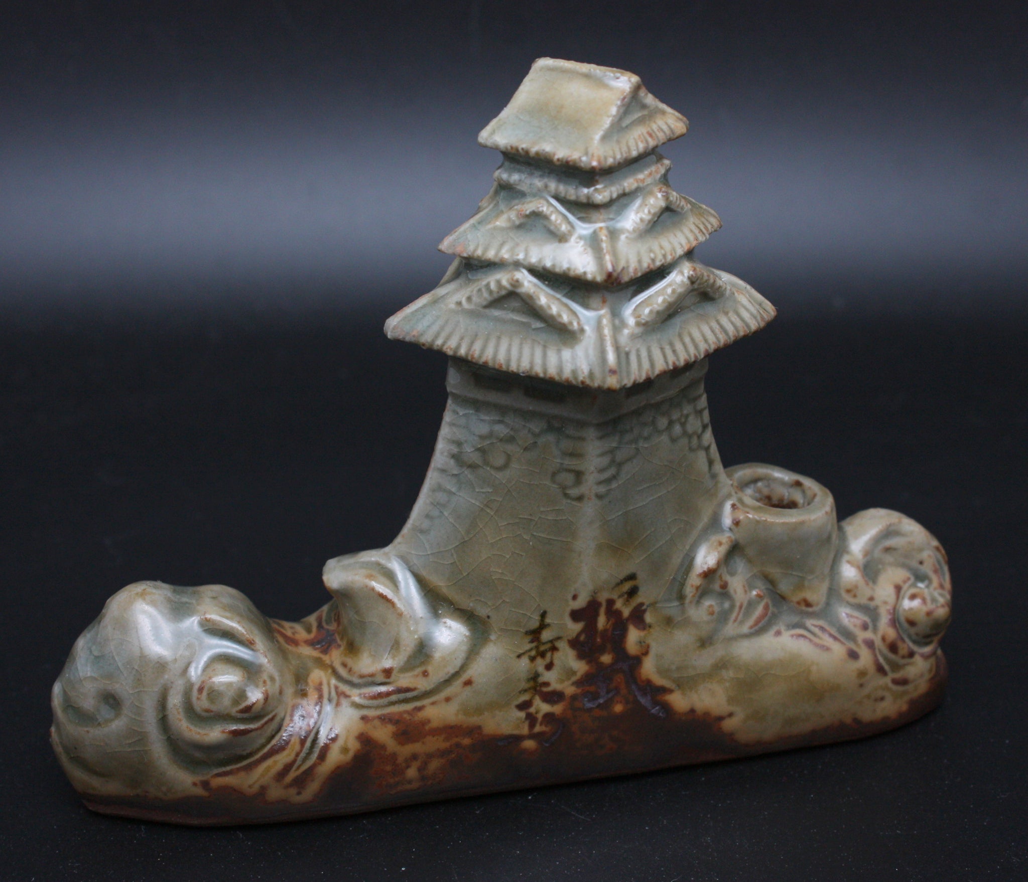Rare Antique Japanese Military 1936 Special Wargames Division Brush Holder