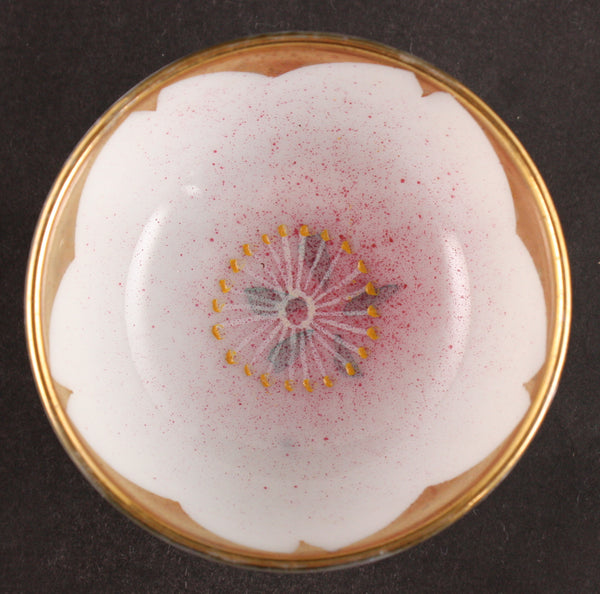 Russo Japanese War Blown Ink Blossom Soldier Full Name Army Sake Cup