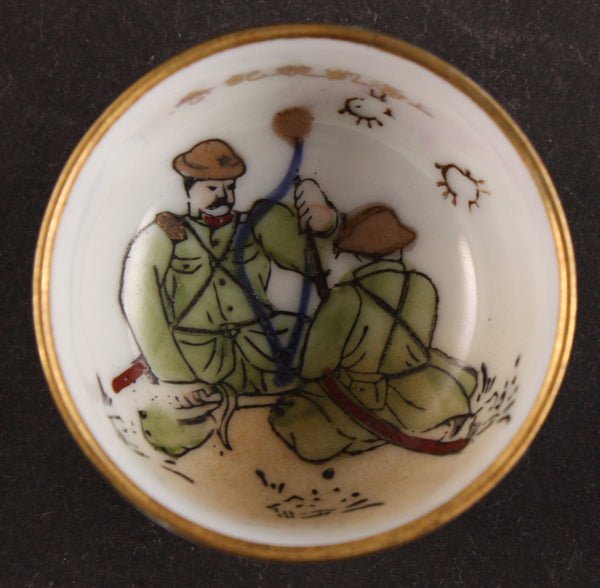 Rare Antique Japanese Military 1932 Shanghai Incident Victory Army Sake Cup