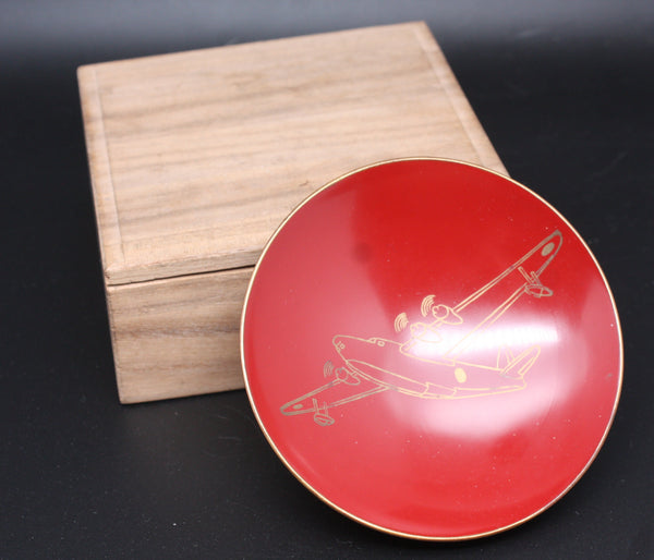 Very Rare Antique Japanese Military 1941 Kawanishi H8K Completion Commemorative Navy Sake Cup