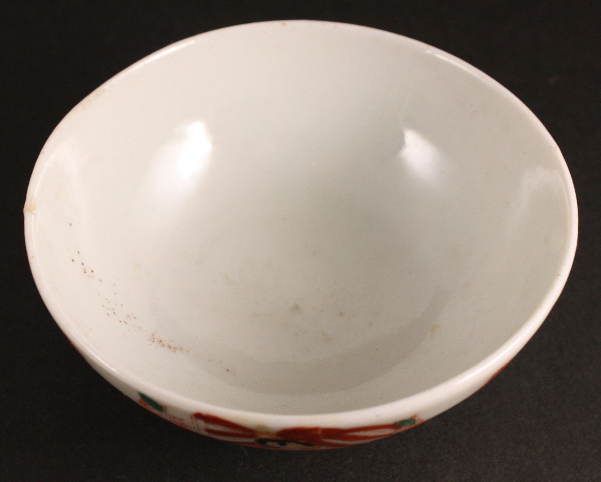 Antique Japanese Meiji Period General Bugle Rice Bowl