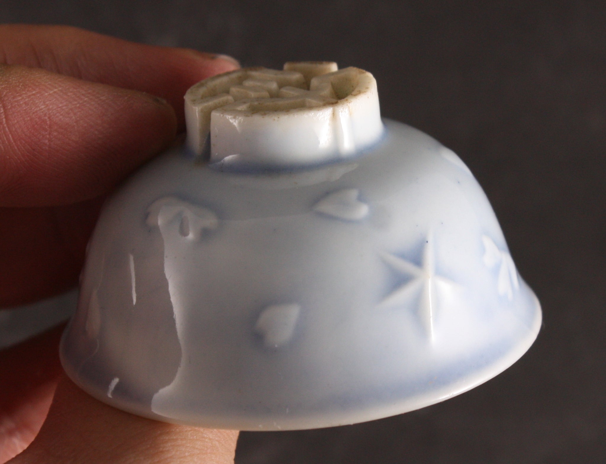 Antique Japanese Military Loyalty Base Helmet Cadet Officer Army Sake Cup