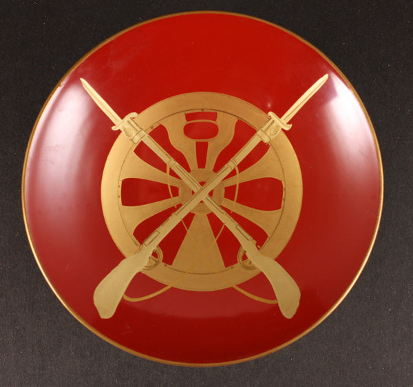 Very Rare Antique Japanese Military 1911/1912 Xinhai Revolution Garrison Lacquer Army Sake Cup