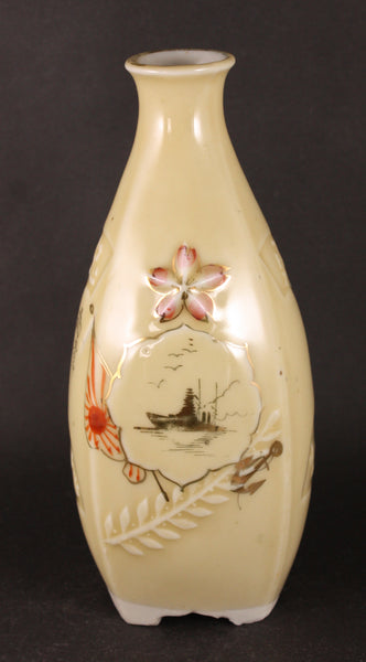 Antique Japanese Military Battleship Profile Navy Sake Bottle