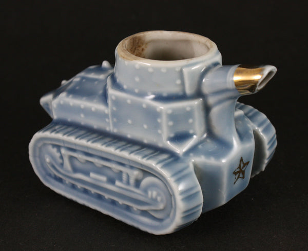 Very Rare Antique Japanese Army Type 95 Ha-Go Light Tank Sake Bottle