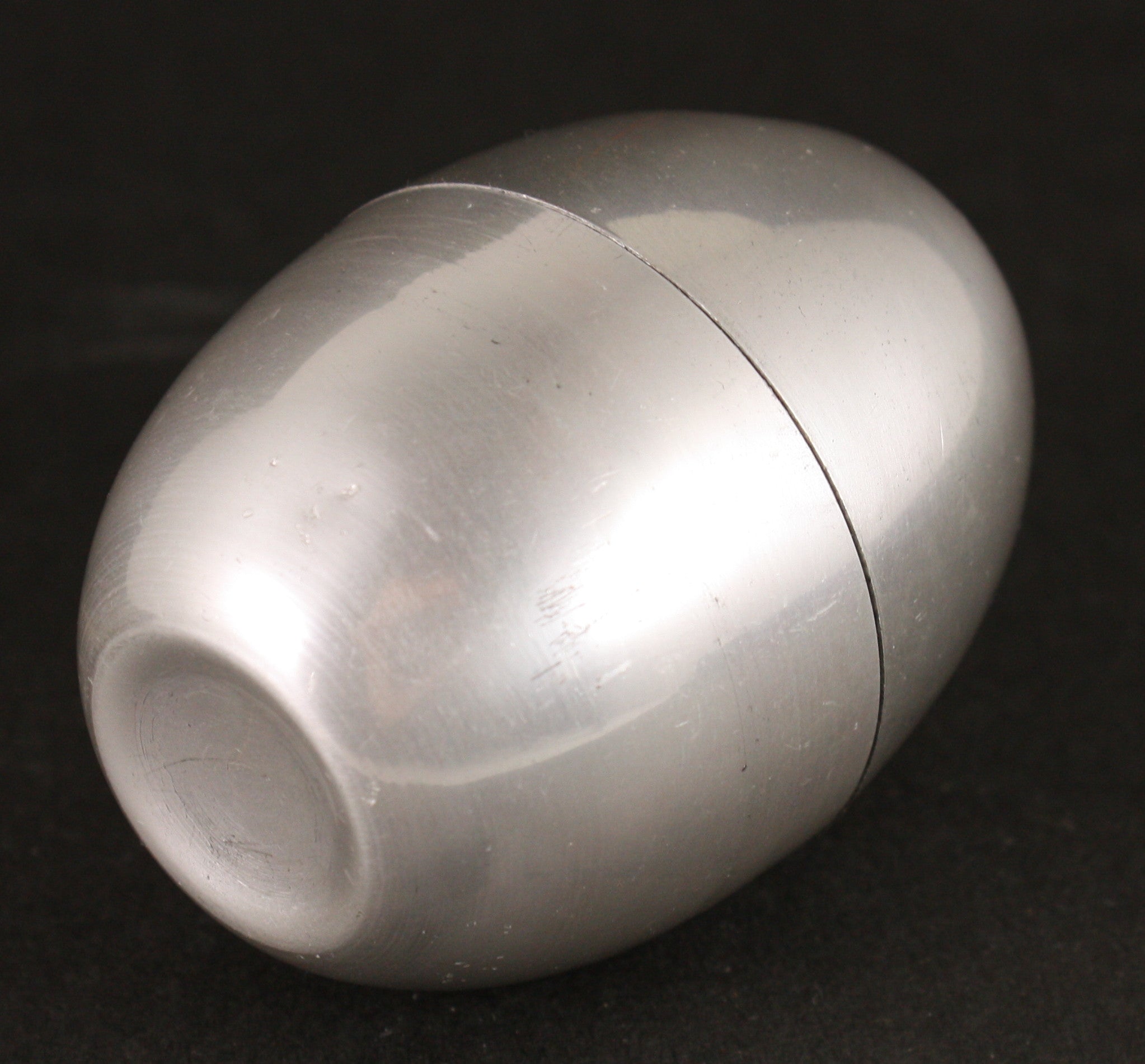 Antique Japanese Aluminium Navy Association Egg Shaped Portable Sake Cups
