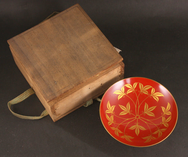 Russo Japanese War Victory Shobukai Lacquer Sake Cup