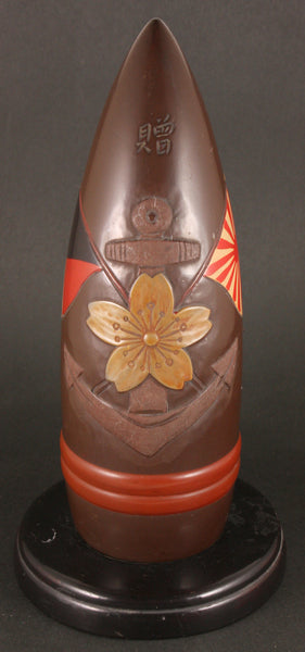 Unique Antique Japanese Shell Shaped Takamatsu Area Navy Commemorative Item