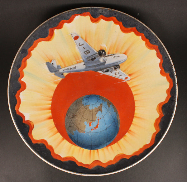 Antique Japanese "Nell" Nippon Round the World Flight Commemorative Plate
