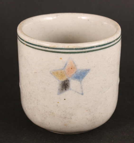 Rare Antique Japanese Military Manchukuo Army Star Tea Sake Cup