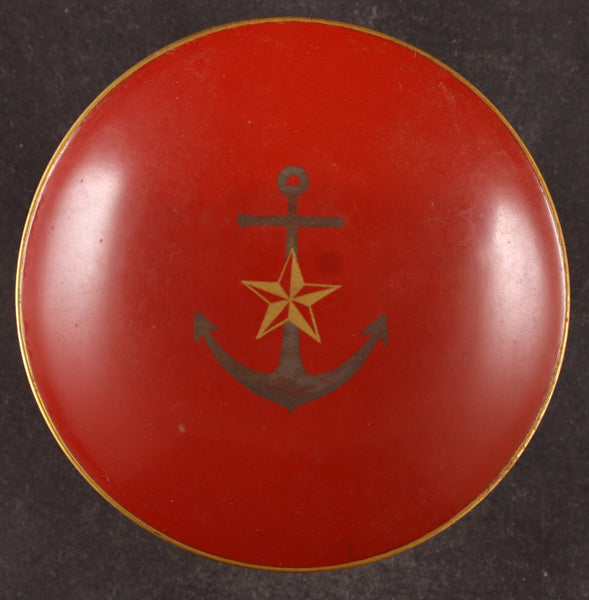 Antique Japanese Military China Incident Lacquer Army Navy Sake Cup