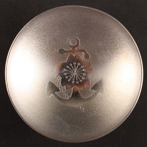 Antique Japanese Military 1927 Showa Enthronement Fleet Review Pewter Navy Sake Cup