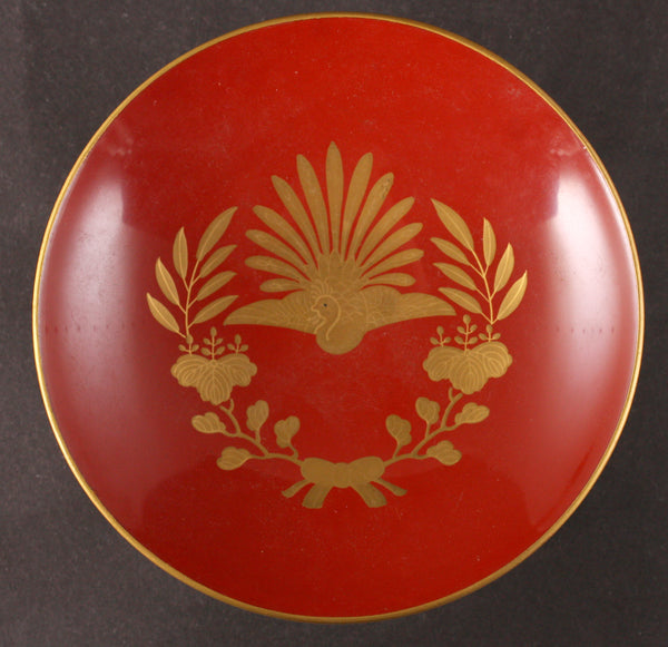 Antique Japanese Military 1928 Showa Enthronement Lacquer Sake Cup