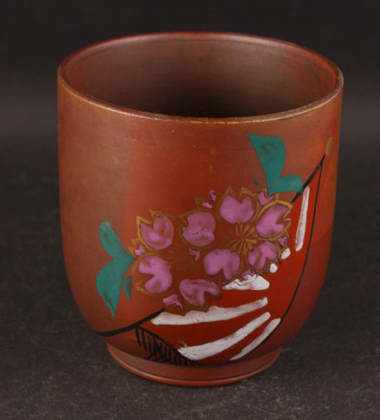 Antique Japanese Military Bizen Ware Army Tea Cup