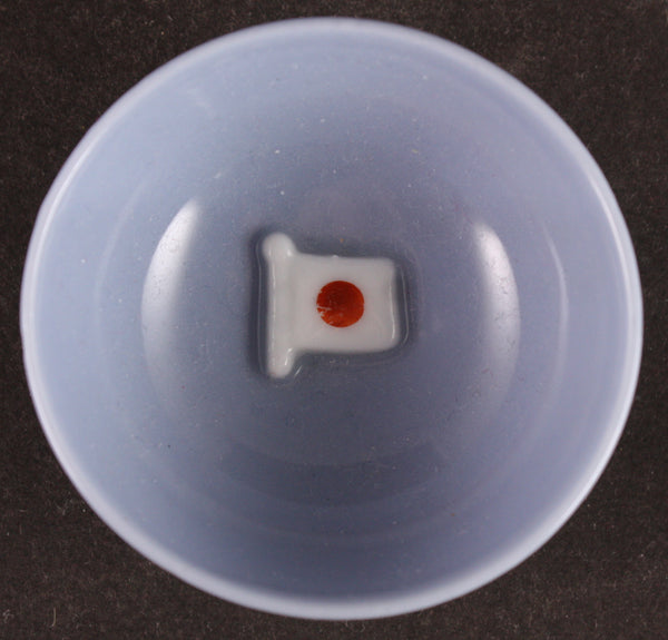 Antique Japanese Military 1940 2600th Anniversary Kusunoki Statue Sake Cup