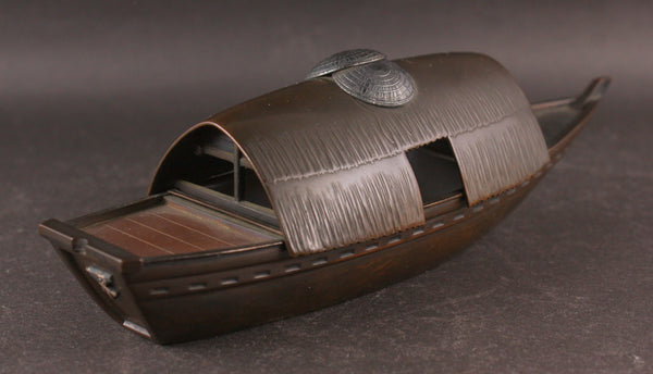 Very Rare Antique Japanese 1914 Army Special Wargames Rice Transport Ship Copper Model