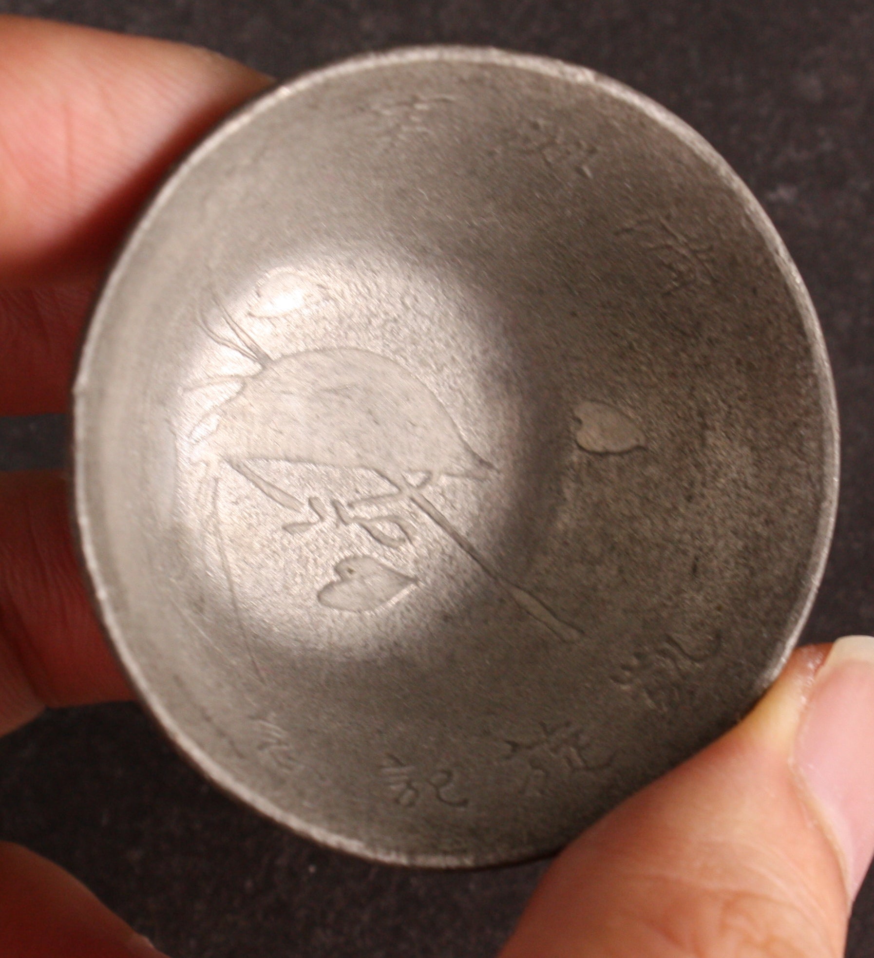 Antique Japanese Military Manchurian Incident Pewter Army Sake Cup