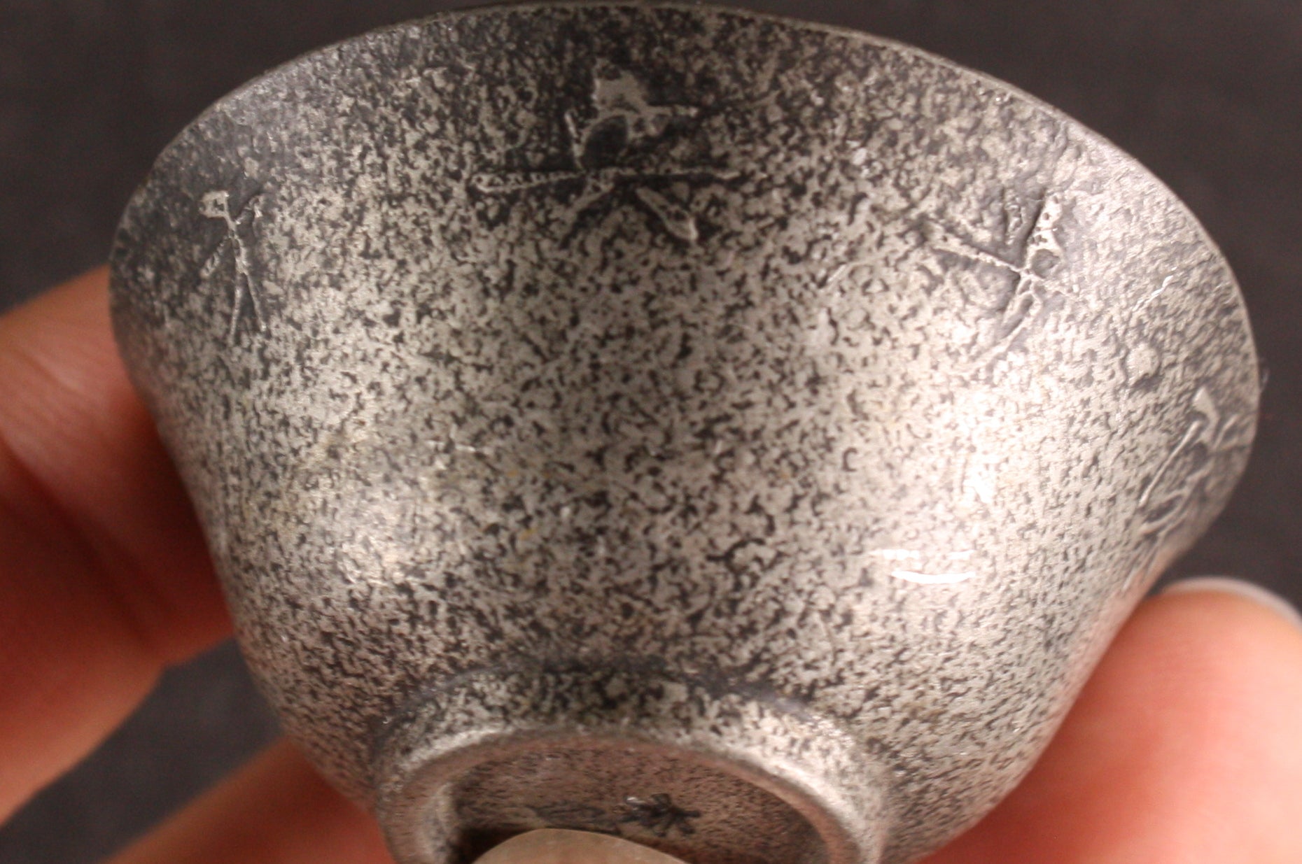 Antique Japanese Military Manchurian Incident Pewter Army Sake Cup