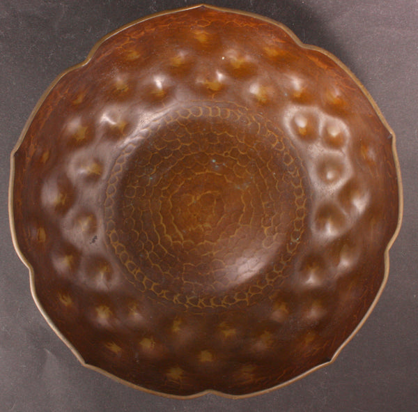 Antique Japanese Military Copper Northern Manchuria Victory Bowl